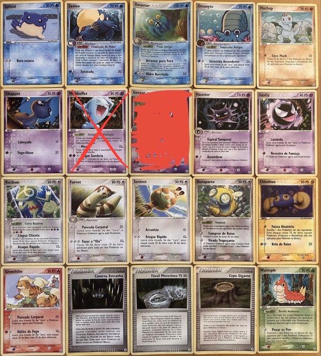 Cartas Pokemon - 100 unidades