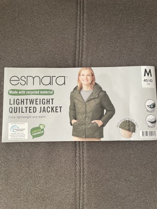 Lekka pikowana kurtka damska z kapturem , Esmara rozm .M