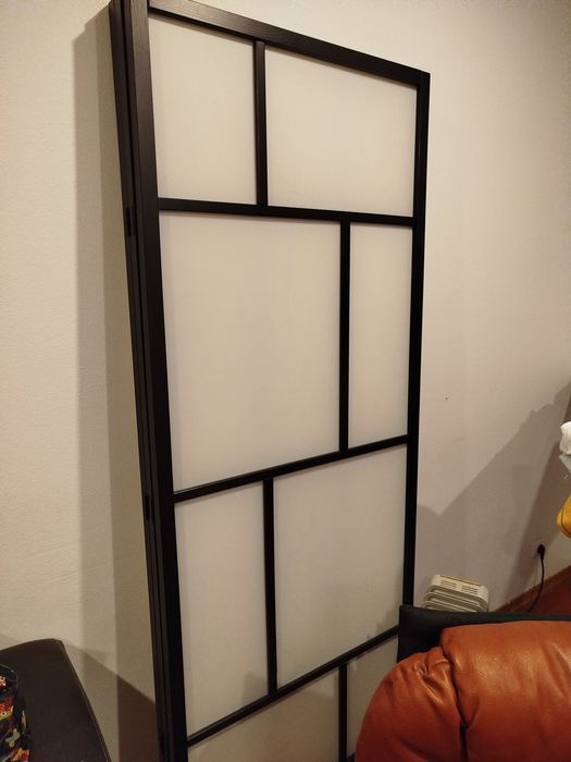 Biombo branco/preto 2,16 x 1,85