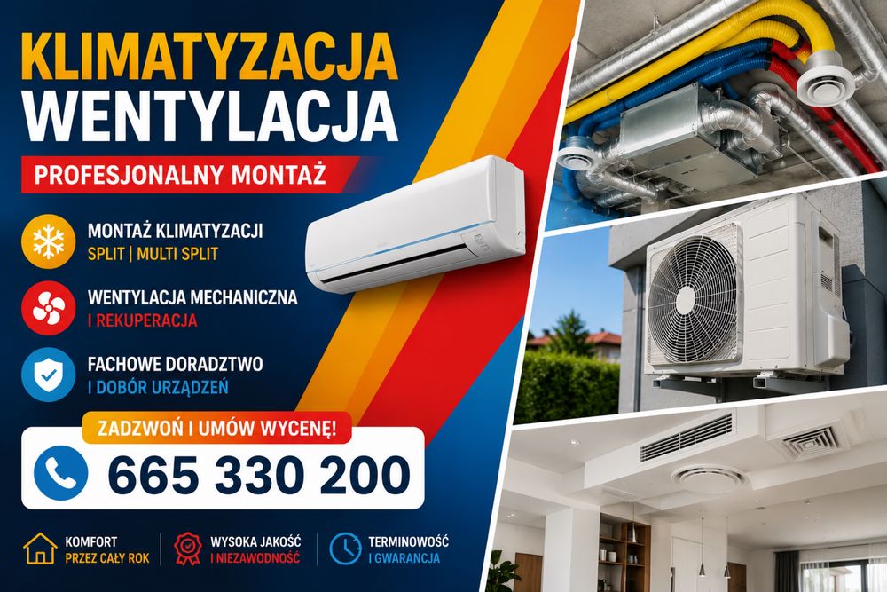 Klimatyzacja i Wentylacja – Profesjonalny Montaż Ślaskie