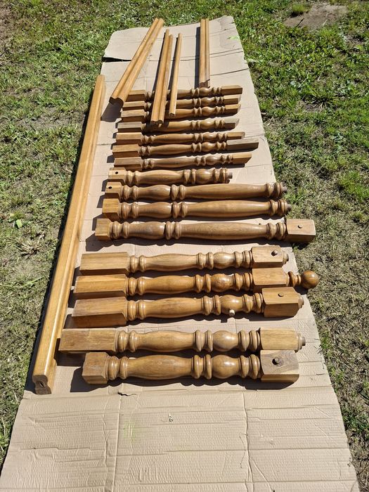 Balustrada schodowa dębowa