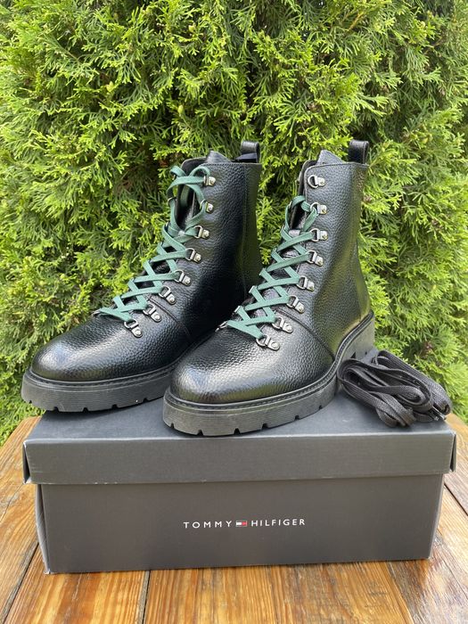 Новые ботинки tommy hilfiger ( th leather hiking boot ) с америки 12us