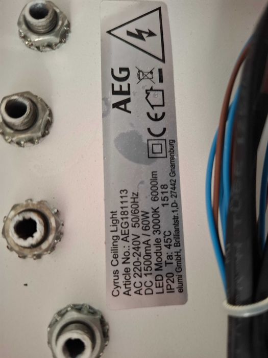Candeeiro led moderno AEG