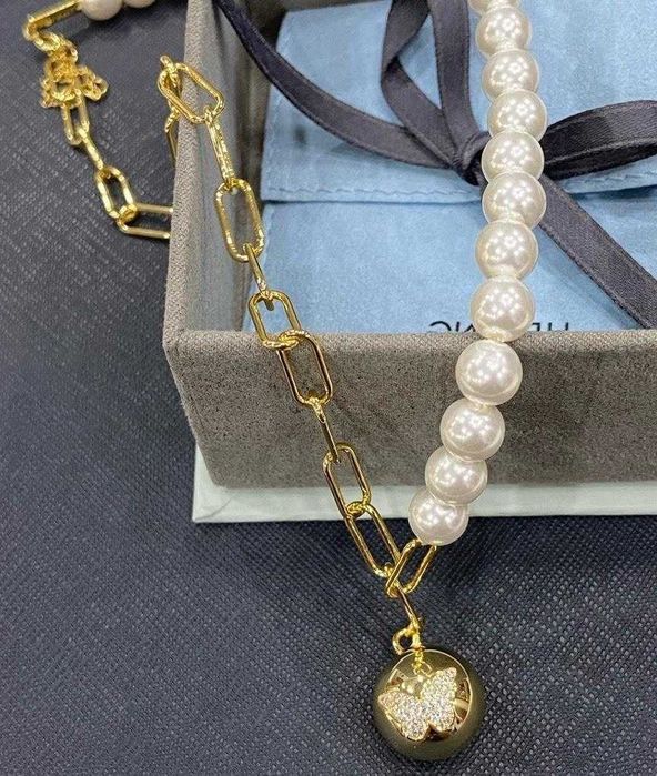 Biżuteria HEFANG – naszyjnik z pereł „Mademoiselle Papillon”