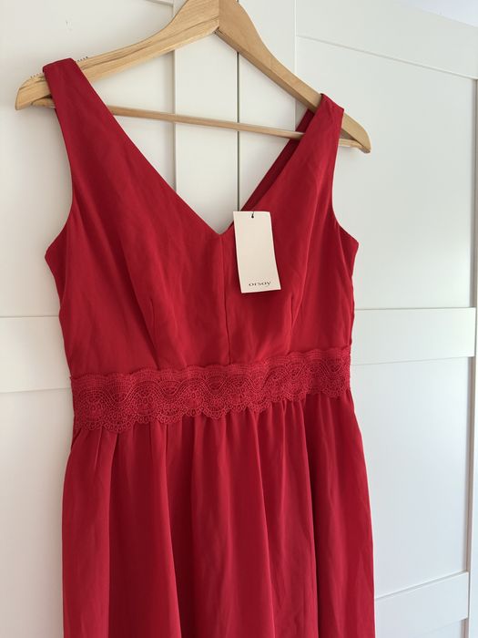 Nowa czerwona elegancka sukienka Orsay M 38