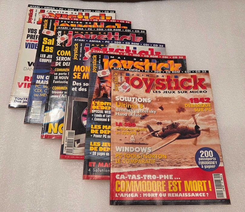 Lote Joystick 1994 completo nº 45 a 55 – revistas retro