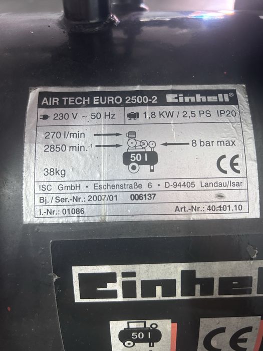 Compressor 50L Einhell airtech