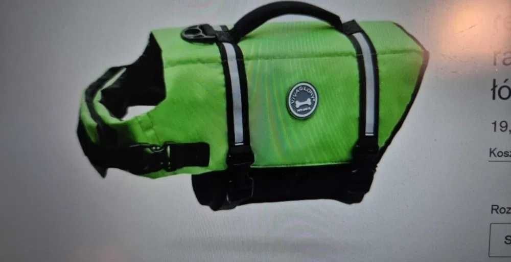 Kamizelka ratunkowa dla psów Vivaglory Ripstop, odblaskowa rozmiar S