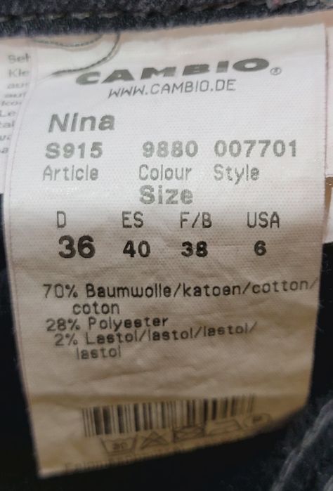 Spodnie "CAMBIO", roz. 36