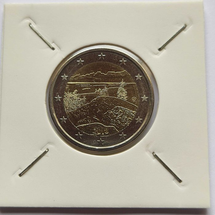 2 Euros Comemorativa Finlândia 2018 "Parque Nacional Koli" BELA