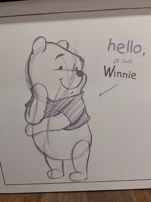 Baú para brinquedos tema Winnie The Pooh