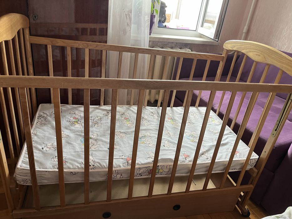 Дитяче ліжечко «Наталка» з матрасом