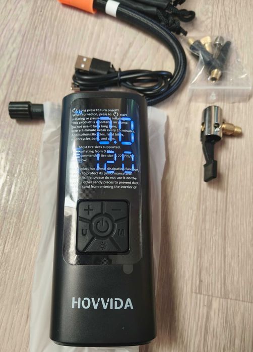 Hovvida mini pompka elektryczna Am21j2 Auto/Rower/Piłka - Nowa -