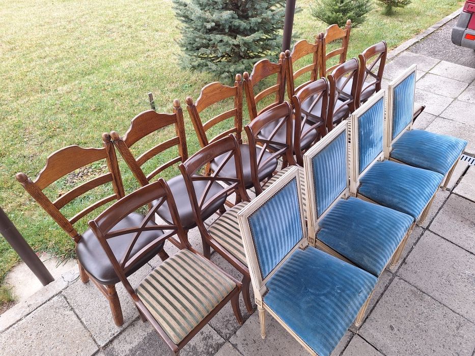 4 krzesła stylowe ludwika piękne