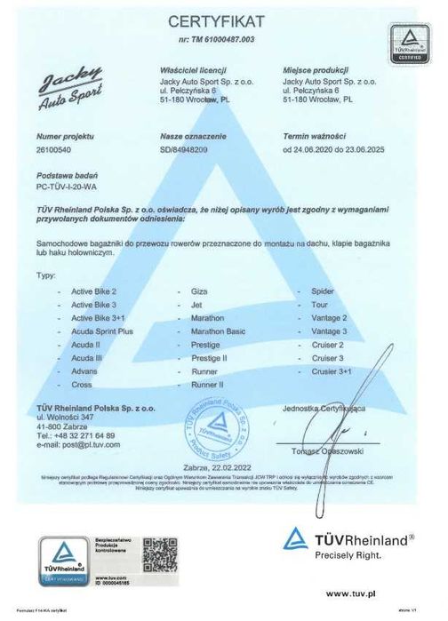 Aguri Acuda III Silver - uchwyt rowerowy, bagażnik rowerowy na dach
