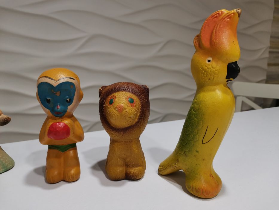 Резиновые игрушки времен СССР