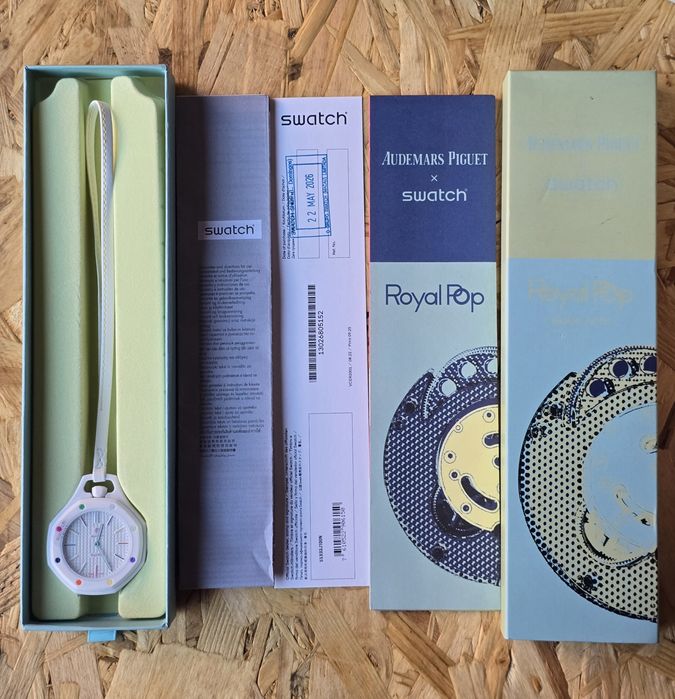 Relógio AP x Swatch Royal Pop