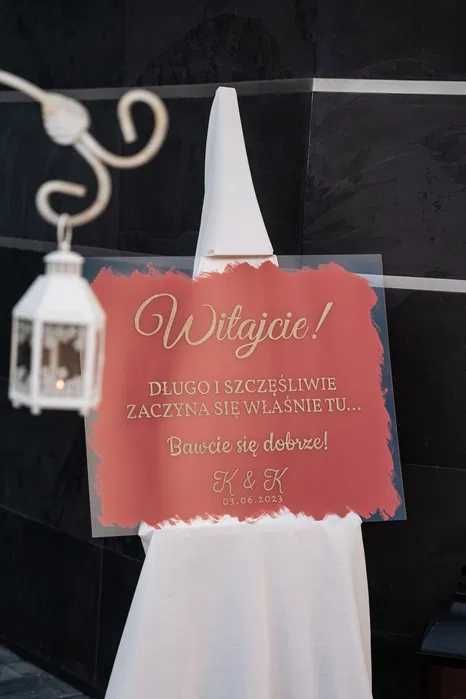 Tablica powitalna na wesele