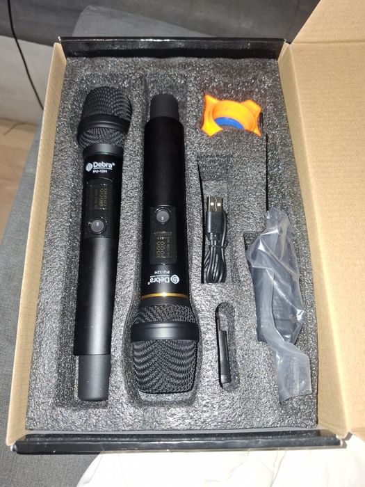 DEBRA Zestaw Mikrofonów Bezprzewodowych Idealne do Śpiewu i Imprez