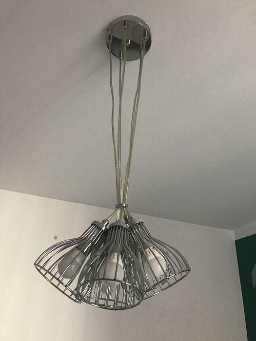 Nowoczesna lampa sufitowa, żyrandol na 5 żarówek