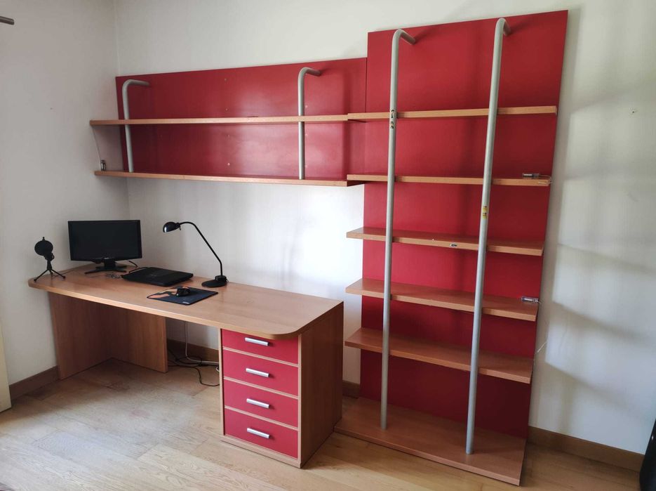 Conjunto Estante + Secretária