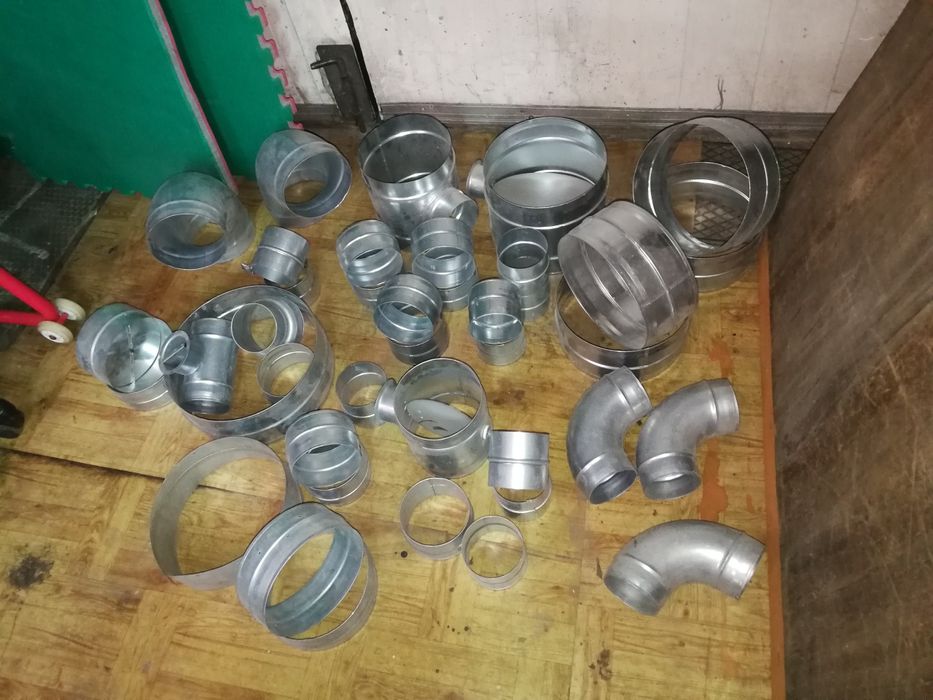 Elementy wentylacji rury złączki