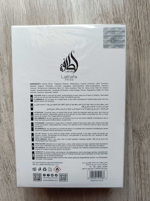 NOWE Perfumy Lattafa Pride Art of Arabia I 100 ml EDP