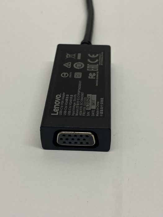 Адаптер Lenovo USB-C to VGA CYPDPTN3393-01 — новий, оригінал