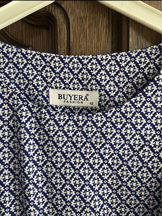 M-L платье женское длинное с карманами хлопок