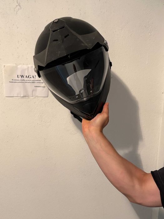 Kask Rower/Cross/Enduro/Motor Dziecięcy czarny
