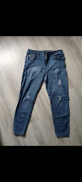 Spodnie XL jeansowe damskie 3+3 GRATIS