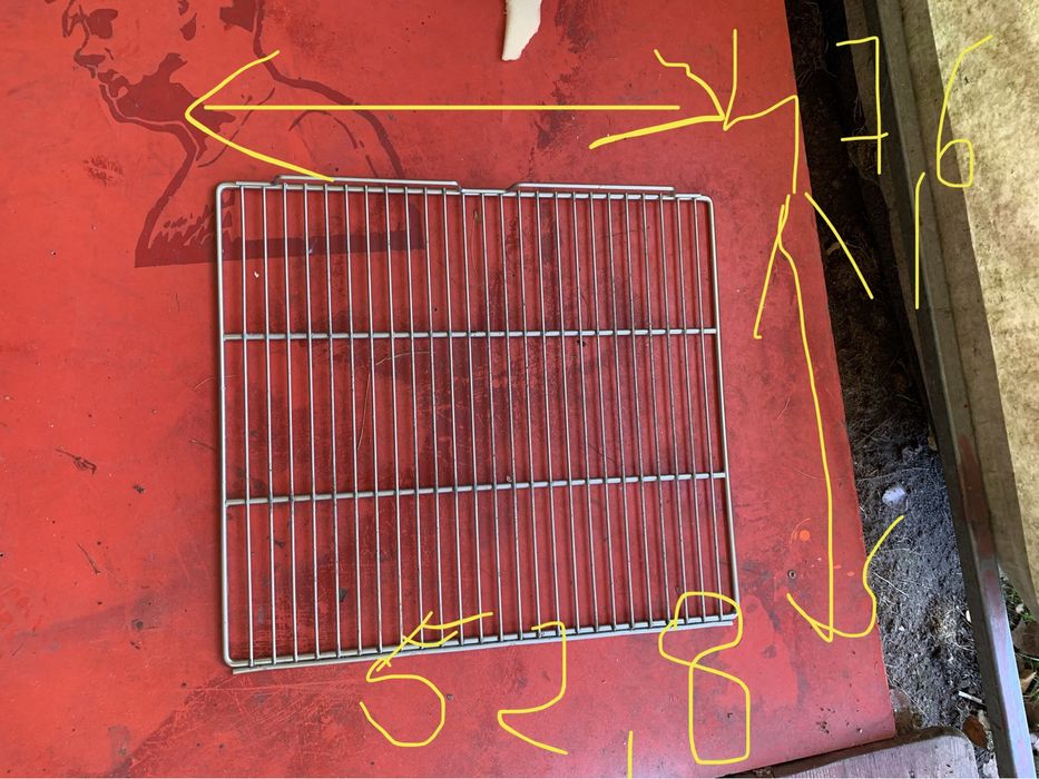 Półka nierdzewna do lodówki zamrażarki.