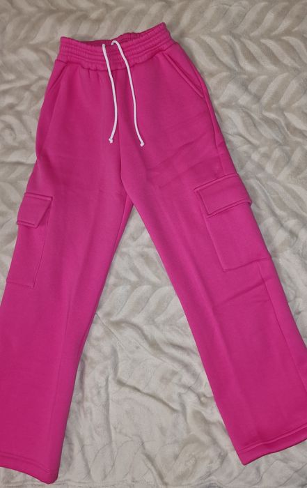 Штаны карго на флисе