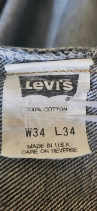 LEVIS 501 USA 34x34 1990 year джинси новые