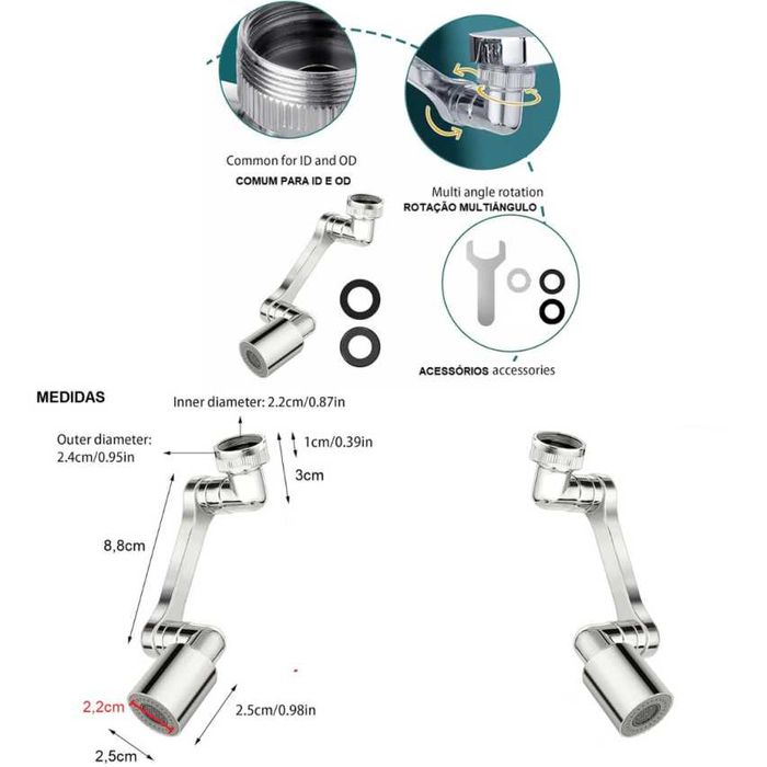 Extensor de Torneira Universal