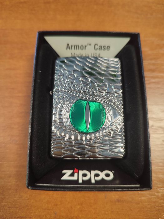 Запальничка Zippo  армована Dragon eye + подарунок кремнії