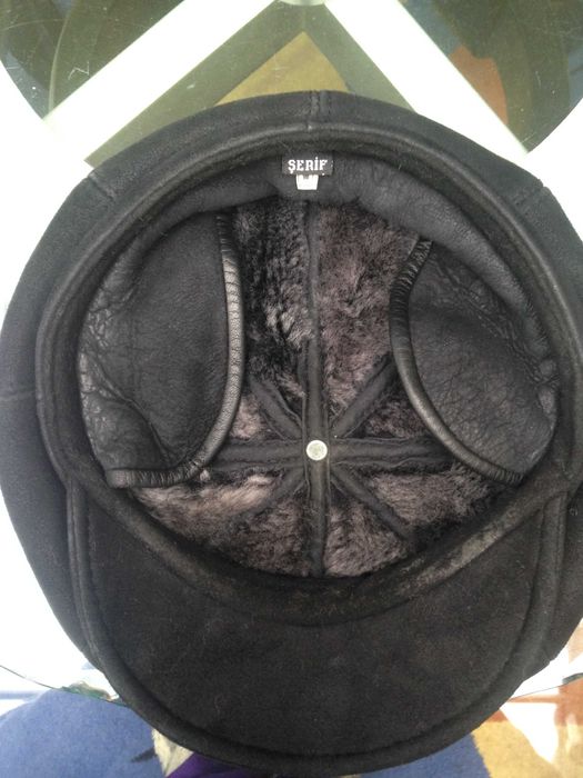 Кепка шапка натуральная замш овчина унисекс размер 58-60