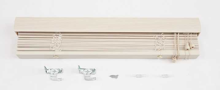 Żaluzja drewniana, 50 mm, 93x207 cm, balkonowa