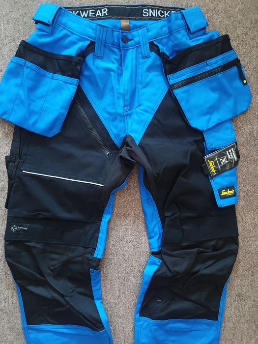6214 Snickers RuffWork canvas spodnie robocze z kieszeniami monterskie rzemieślnicze BHP pass 84 cm