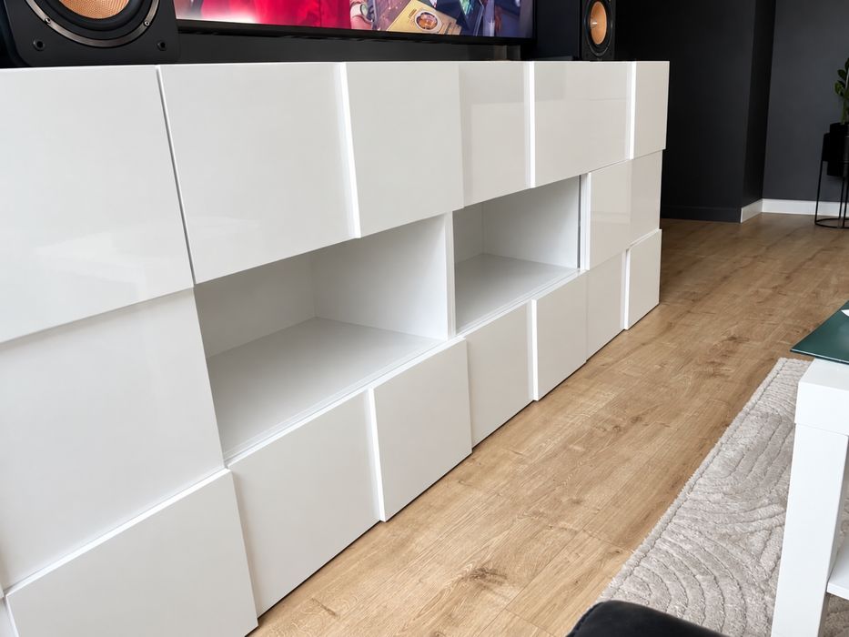 Komoda biała z efektem 3D