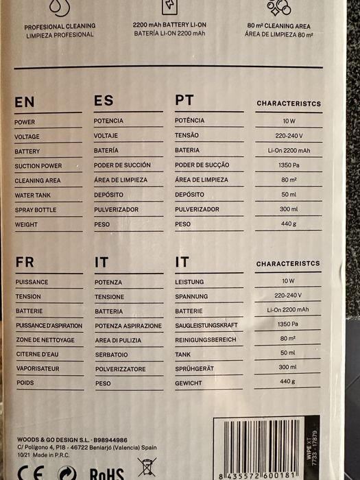 Limpa Vidros Janelas Elétrico Create