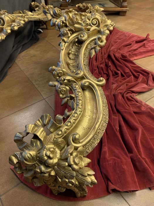 Barokowe 1760 r.wiatrołapy drewno złocone!