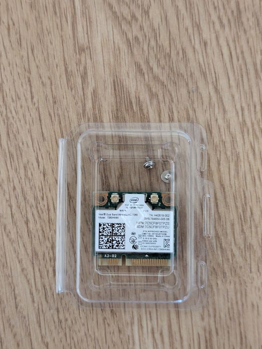 Wi-Fi адаптер Intel 7260 HMW AC, 2,4 GHz, 5 GHz, b/g/n/ac, Bluetooth