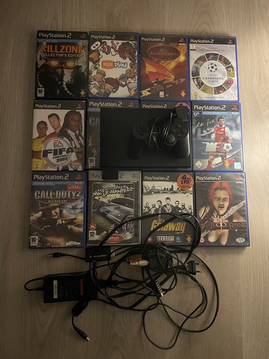 Konsola ps2 + 1pad  + 12 gier