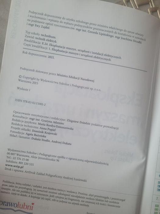 Podręcznik  Eksploatacja maszyn I urządzeń elektronicznych