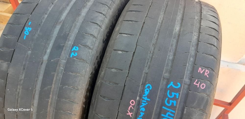 Opony Letnie 255/40/19.CONTINENTAL.Rok 2022.Adres-ZALESIANY 33 A.