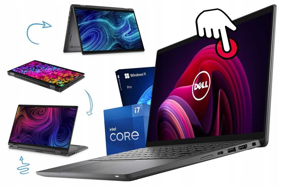 2w1 DELL Latitude 7430 FHD IPS 300nit i5 16GB 512SSD NVMe W11 DOTYK