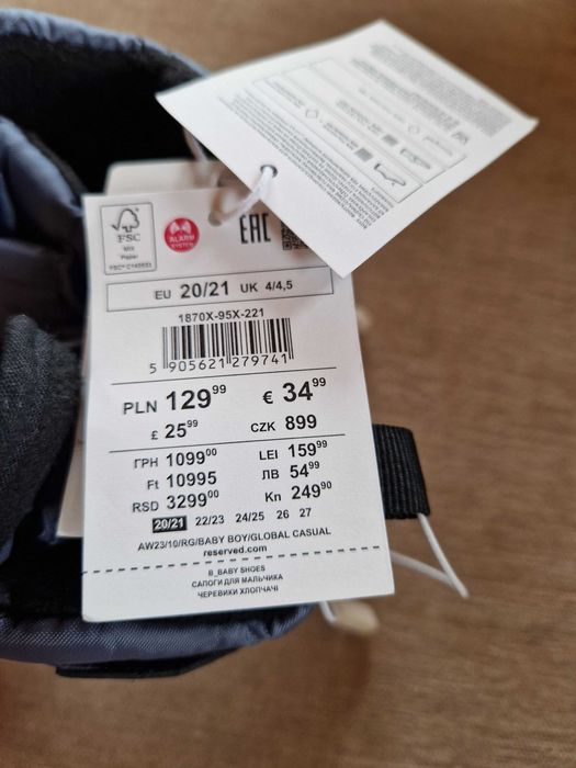 Ocieplane buty 20/21