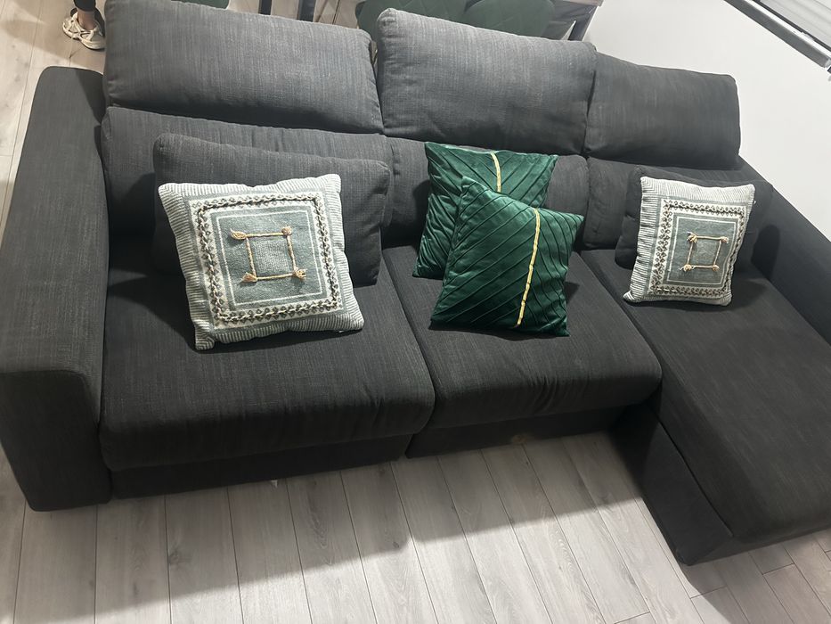 Sofá bau grafite