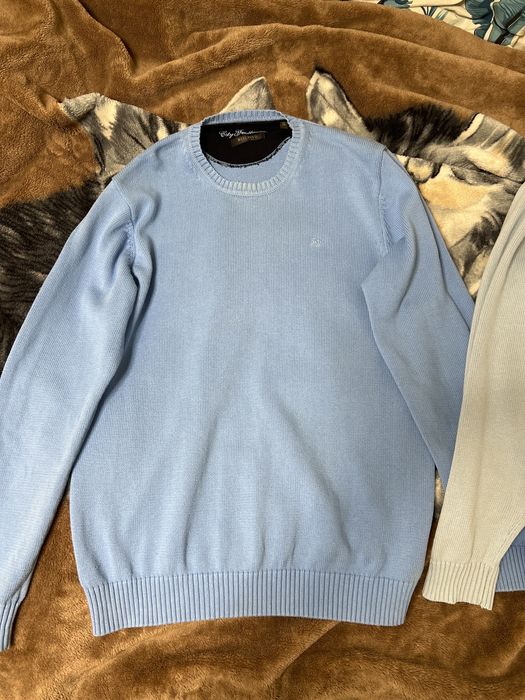 Sweter meski cieply niebieski Reserved XL